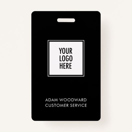 ビジネスIDロゴバッジ従業員スタッフ バッジ (正面)