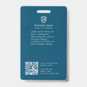 ビジネスIDロゴ |写真社員スタッフバッジ バッジ (裏面)