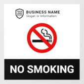 ビジネスIDロゴ |喫煙なし ウィンドウサイン (シート)