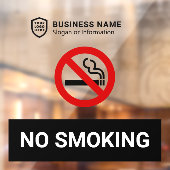 ビジネスIDロゴ |喫煙なし ウィンドウサイン (シート2)