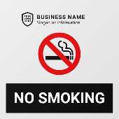 ビジネスIDロゴ |喫煙なし ウィンドウサイン (シート)