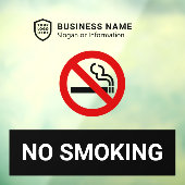 ビジネスIDロゴ |喫煙なし ウィンドウサイン (シート3)