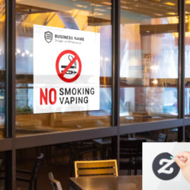 ビジネスIDロゴ |喫煙蒸発なし ウィンドウサイン