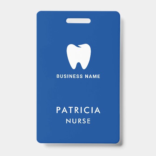 ビジネスIDロゴ |社員モダンスカスタム・スタッフ バッジ (Front)