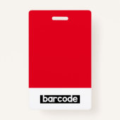 ビジネスID従業員のフォトロゴ名バッジカスタムの バッジ (裏面)