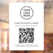 ビジネスQRコードとロゴ白 ウィンドウサイン (シート2)
