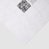 ビジネスQRコードと編集可能なレトロモダンなテキスト 薄葉紙 (詳細)