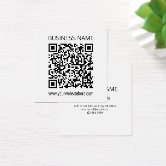 ビジネスQRコードを瞬時に編集できる文字 (デスク)