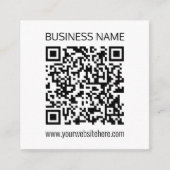 ビジネスQRコードを瞬時に編集できる文字 エンクロージャーカード (正面)