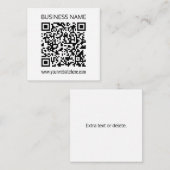 ビジネスQRコードを瞬時に編集できる文字 エンクロージャーカード (正面/裏面)