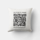 ビジネスQRコードを瞬時に編集できる文字 クッション (裏面)