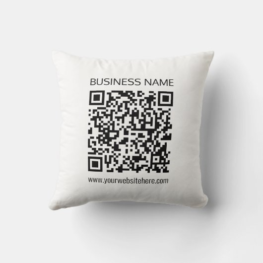 ビジネスQRコードを瞬時に編集できる文字 クッション (裏面)