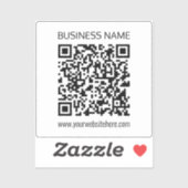 ビジネスQRコードを瞬時に編集できる文字 シール (シート)