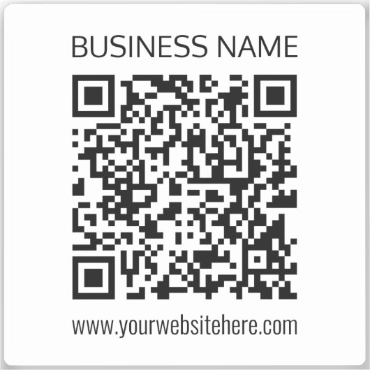 ビジネスQRコードを瞬時に編集できる文字 シール (正面)