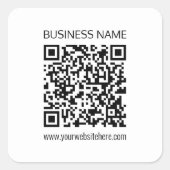 ビジネスQRコードを瞬時に編集できる文字 スクエアシール (正面)