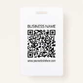 ビジネスQRコードを瞬時に編集できる文字 バッジ (正面)