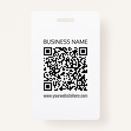 ビジネスQRコードを瞬時に編集できる文字 バッジ (正面)