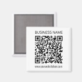 ビジネスQRコードを瞬時に編集できる文字 マグネット (正面/裏面)