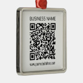 ビジネスQRコードを瞬時に編集できる文字 メタルオーナメント (右)