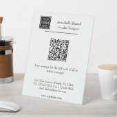 ビジネスQRコードオフィス用品デスクアクセサリー 台座サイン (インサイチュ)