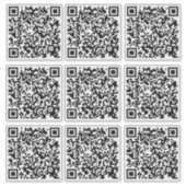 ビジネスQRコードカスタムカットビニールシール シール (正面)