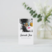 ビジネスQRコードカード、3.5" x2.0"、100pack 名刺 (スタンド正面)