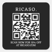 ビジネスQRコードプロモーション スクエアシール (正面)