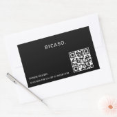 ビジネスQRコードプロモーション 長方形シール (封筒)