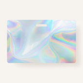 ビジネスQRコードホログラフィックメイクアップアーティストスタッフ バッジ (裏面)