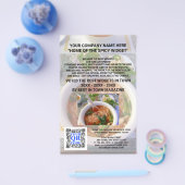 ビジネスQRコードライトフォトカスタムマーケティング チラシ (シングル)