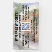 ビジネスQRコードライトフォトカスタム宣伝用 横断幕 (縦)