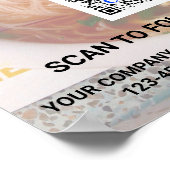 ビジネスQRコードライトフォトトレードショーカッコいいプロモーション ポスター (角)