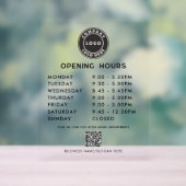 ビジネスQRコードロモダンゴ営業時間 アクリルサイン (ニュートラル)