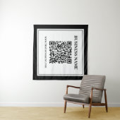 ビジネスQRコード | モノクロ タペストリー (インサイチュ(横))