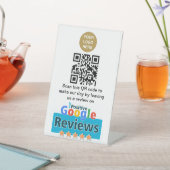 ビジネスQRコードGoogle Reviewペデスタルサイン 台座サイン (インサイチュ)