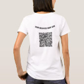 ビジネスQRコードTシャツ例 Tシャツ (裏面)