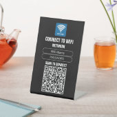 ビジネスQR WiFiアクセススキャン接続ゲストネットワーク 台座サイン (インサイチュ)