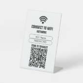 ビジネスQR WiFiアクセス スキャン 接続 ゲストネットワーク 台座サイン (正面)