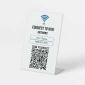 ビジネスQR WiFiアクセス スキャン 接続 ゲストネットワーク 台座サイン (正面)