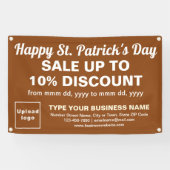ビジネスSaint Patrick Sale on Brown Rectangle 横断幕 (横)