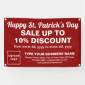 ビジネスSaint Patrick Sale on Red Rectangle 横断幕 (横)