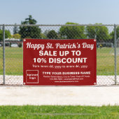 ビジネスSaint Patrick Sale on Red Rectangle 横断幕 (インサイチュ)