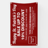 ビジネスSaint Patrick Sale on Red Rectangle 横断幕 (縦)