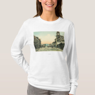 ビジネスStreetSan Luis Obispo、カリフォルニアの眺め Tシャツ