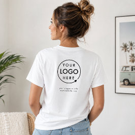ビジネスTシャツ|オリジナルロゴバックスタッフシャツ Tシャツ