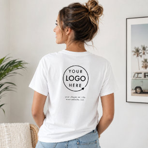 ビジネスTシャツ|オリジナルロゴバックスタッフシャツ Tシャツ