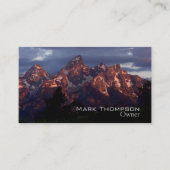 ビジネスTetonsカード紫色 名刺 (正面)