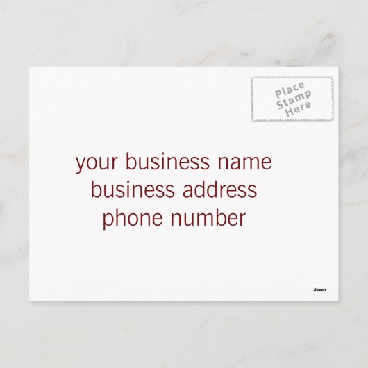 ビジネスThanksgivngの郵便はがき シーズンポストカード (裏面)