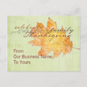 ビジネスThanksgivngの郵便はがき シーズンポストカード (正面)