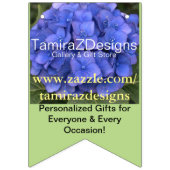 ビジネスWebサイトの緑の名前の写真 バンティングフラッグ (第1の旗)